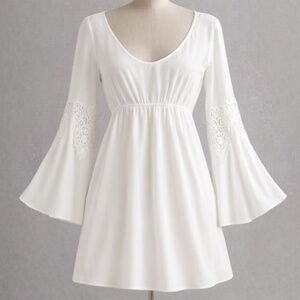 NWT STONE COLD FOX Mini Peasant Babydoll Dress with Flare Sleeves SIZE 1 - Small